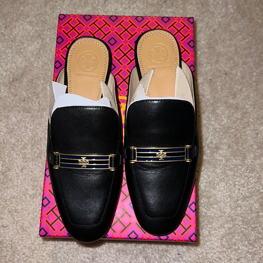 Tory Burch Backless Leather Loafer